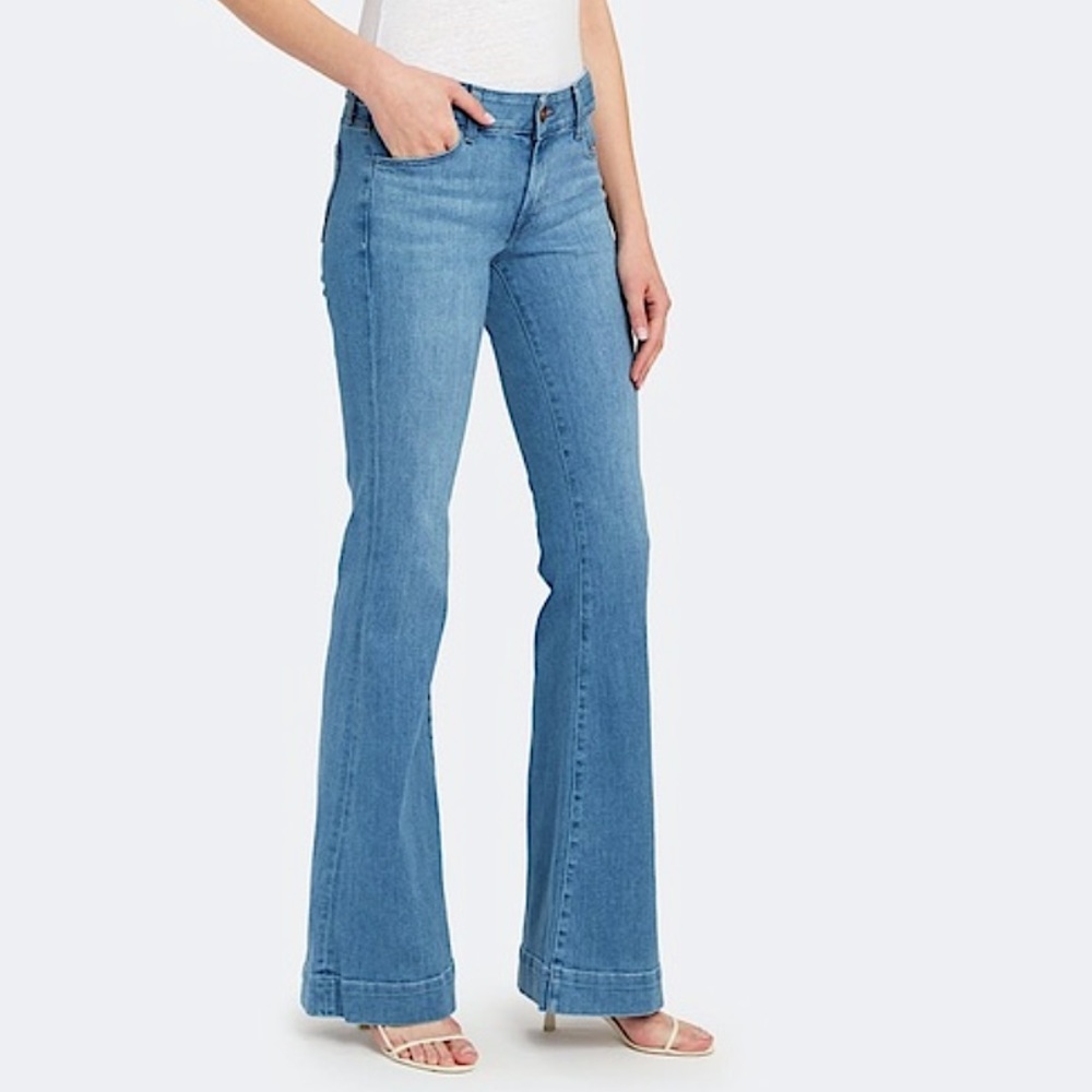 J Brand Lovestory Low Rise Flare Bellbottom Jeans
